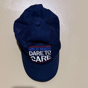 Navy Blue Cap with Embroidered Text